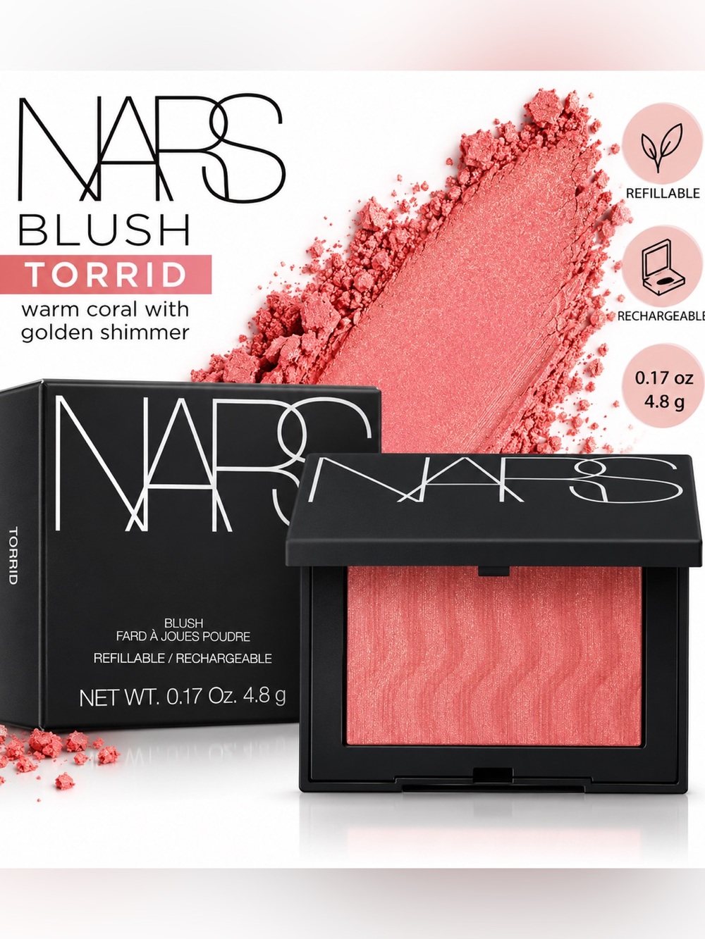 NARS Blush in Torrid Pink NWT